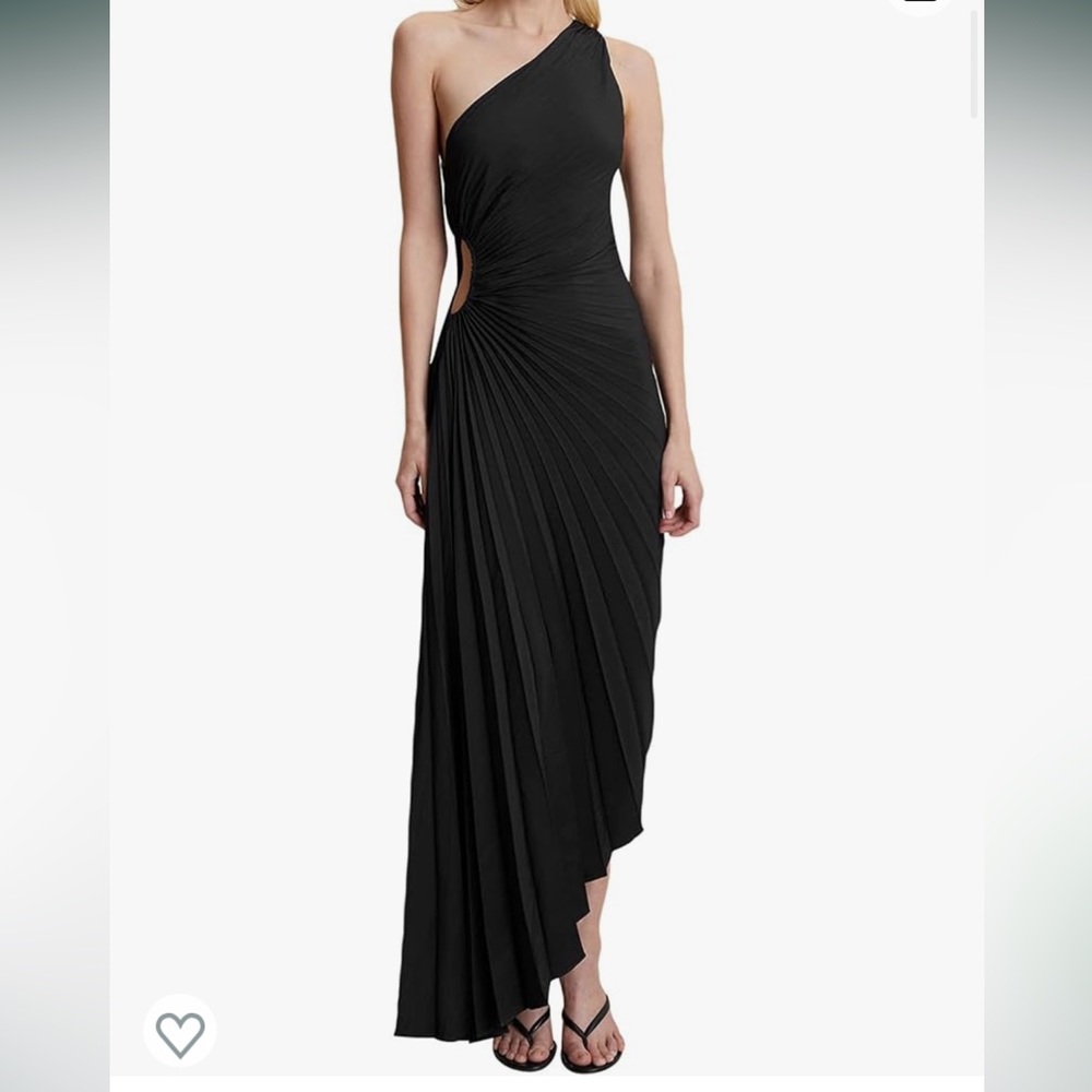 NWT Black one shoulder dress